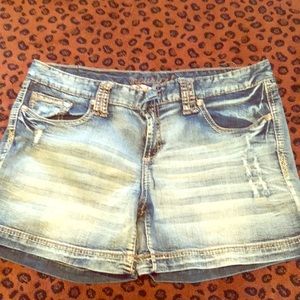 Denim shorts